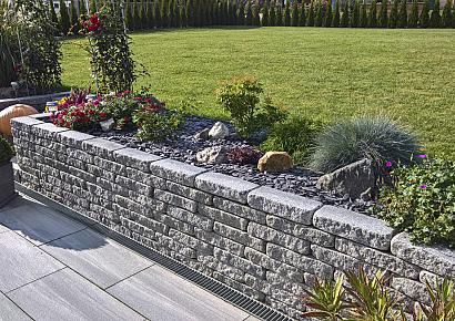 Graniwall grey rockface 40x16x8cm