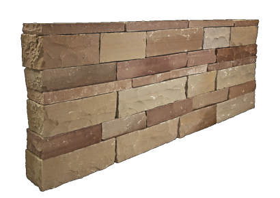Stapelblok toscana 30-55x20x10cm bruin-beige