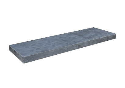 Vijverrand blue moon hon. linea 100x25x3cm