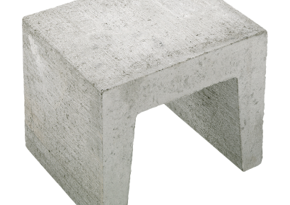 U-element grijs 40x40x50cm