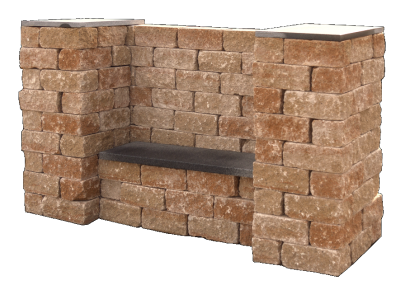 Combiwall splitton uno 30x15x12cm mont blanc