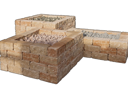 Combiwall splitton uno 30x15x12cm mont blanc