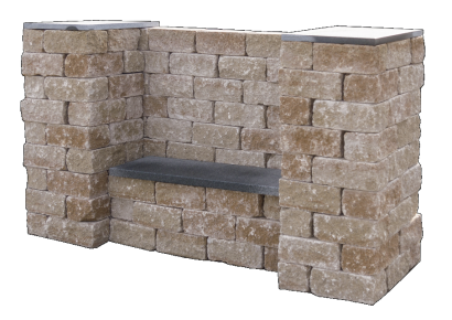 Combiwall splitton uno 30x15x12cm sierra nevada  laag a 24st