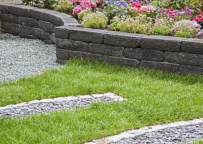 Pilestone line 40x15x10cm coal