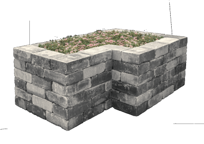 Tumbelwall getr. 30x20x10cm matterhorn