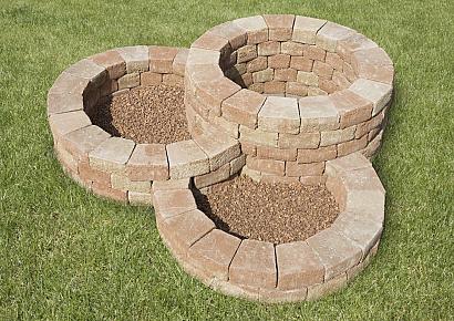 Pilestone ronde bloembak yellow creme