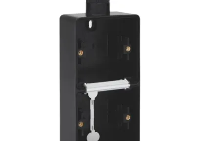 Opbouwdoos zwart 2-voudig - 2700221702