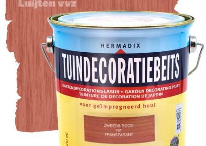 Tuindecoratiebeits 761 zweeds rood 2500ml