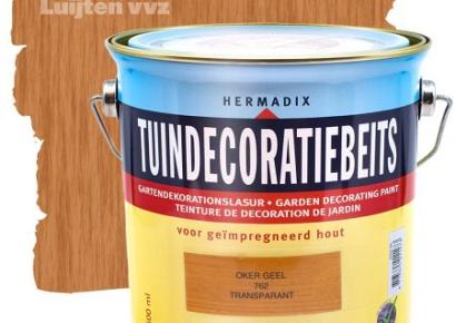 Tuindecoratiebeits 762 oker geel 750ml