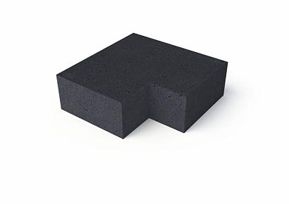 Oud Hollandse traptrede hoekstuk 40x20cm buiten 90gr carbon