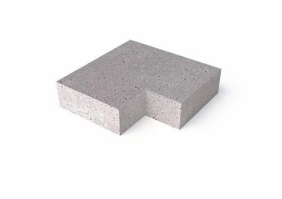 Oud Hollandse traptrede hoekstuk 37x15cm buiten 90gr grijs