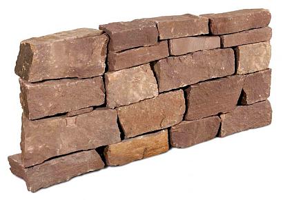 Stapelblok Weser rood 10-25cm