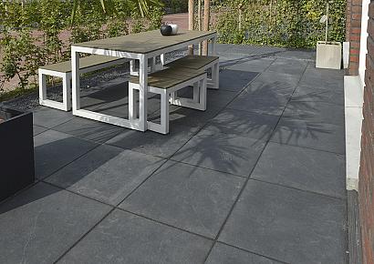 Solido Ceramica Cemento Black 40x80x3cm rett.