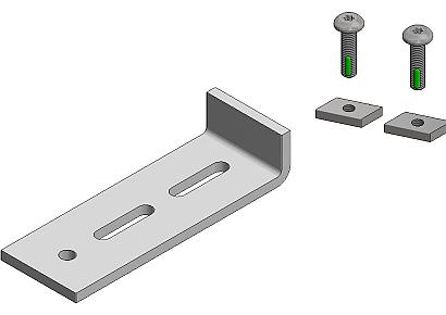 Aslon tegelstop incl 2 bouten en moeren