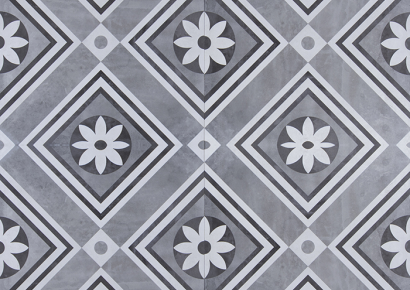 GeoCeramica® 60x60x4cm Concreet Flower Decorate
