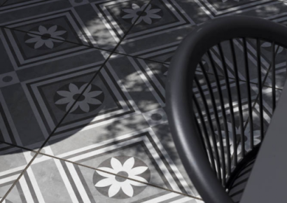 GeoCeramica® 60x60x4cm Concreet Flower Decorate