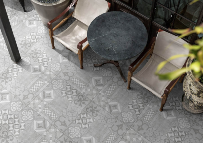 GeoCeramica® 60x60x4cm Mosaik Grey