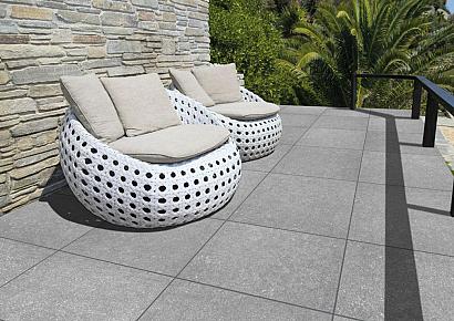 GeoCeramica® 60x60x4cm Bb Stone Lightgrey