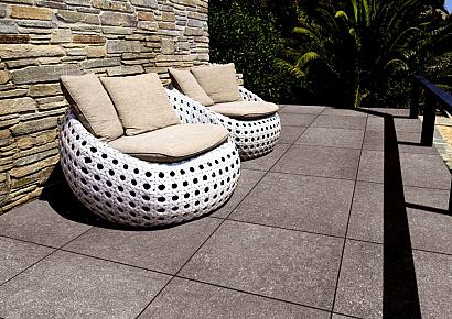 GeoCeramica® 60x60x4cm Bb Stone Dark Grey