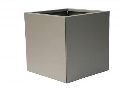 Bloembak vlak  taupe 60x60x60cm