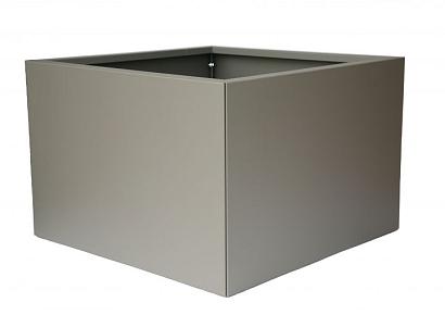 Bloembak vlak  taupe 90x90x60cm