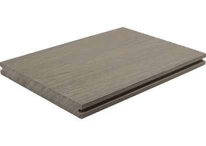 WPC 2,3x21x400cm Fiberdeck Premium massief Light Grey