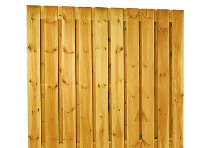 Grenen geschaafd plankenscherm 21-planks 180x180cm verticaal recht groen geïmpregneerd
