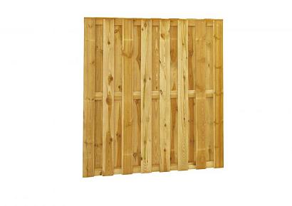 Grenen geschaafd plankenscherm 18-planks 179x179cm recht groen geïmpregneerd
