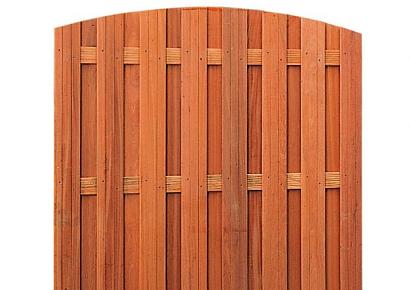 Hardhouten plankenscherm toog verticaal 180x170/180cm