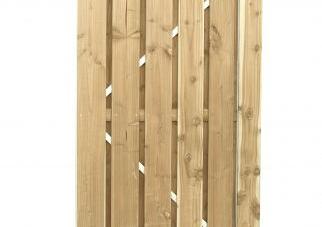 Jumbodeur v.z.v. slotgat geschaafd vuren op verstelbaar stalen frame 100x200cm recht verticaal