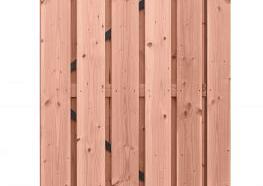 Douglas geschaafde plankendeur op zwart verstelbaar stalen frame 1,6cm 100x190cm onbehandeld