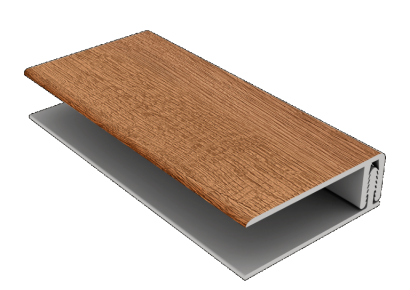 Durasid tweedelig bedrukt kunststof randprofiel foresta woodland oak 300cm