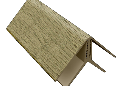 Durasid tweedelig bedrukt kunststof binnen -buitenhoek foresta woodland grey 300cm