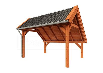 Kapschuur de Hoeve XL 415x380x345cm (bxdxh)