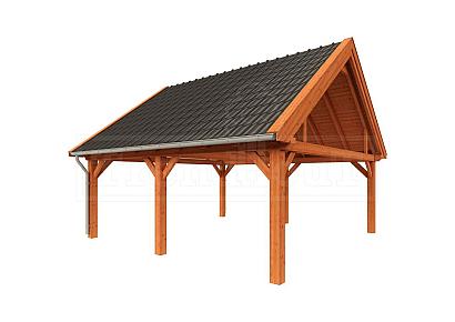 Buitenverblijf Zadeldak XXL 655x700x535cm (bxdxh)