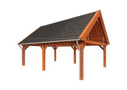Buitenverblijf Zadeldak XXL 785x595x490cm (bxdxh)