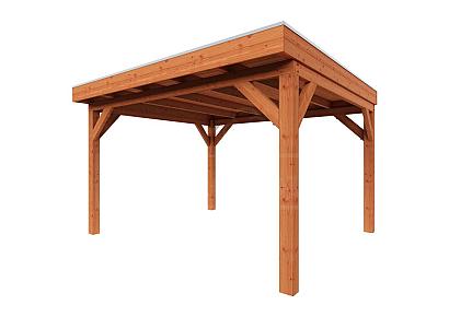 Buitenverblijf Refter XL 375x400x260cm (bxdxh)