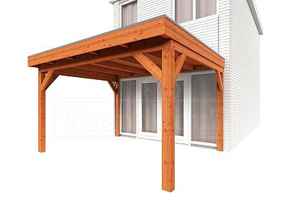 Aanbouwveranda Ancona 375x390x260cm (bxdxh)