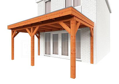 Aanbouwveranda Ancona 500x330x260cm (bxdxh)