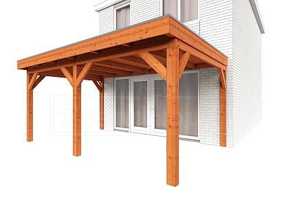 Aanbouwveranda Ancona 500x390x260cm (bxdxh)