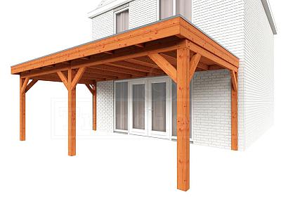 Aanbouwveranda Ancona 600x390x260cm (bxdxh)