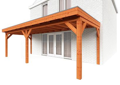 Aanbouwveranda Ancona 730x330x260cm (bxdxh)
