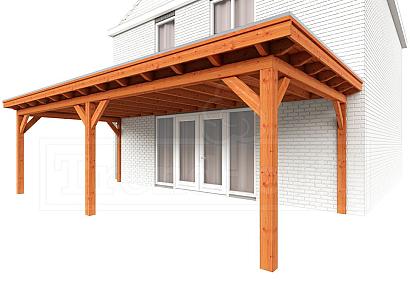 Aanbouwveranda Lucca 790x390x260cm (bxdxh)