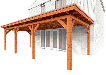 Aanbouwveranda Lucca 795x390x260cm (bxdxh)