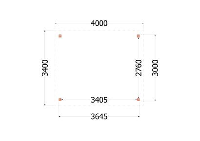 Kapschuur de Deel 400x340x300cm (bxdxh)