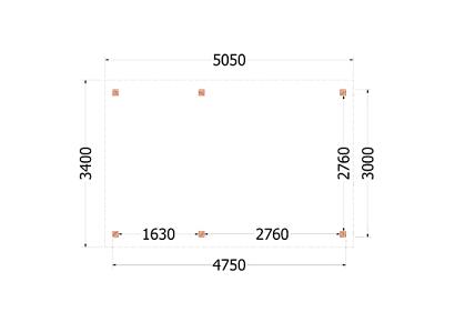 Kapschuur de Deel 505x340x300cm (bxdxh)