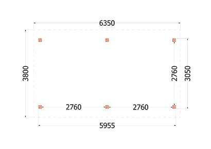 Kapschuur de Hoeve XL 635x380x345cm (bxdxh)