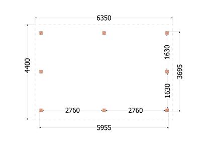 Kapschuur de Hoeve XL 635x440x375cm (bxdxh)