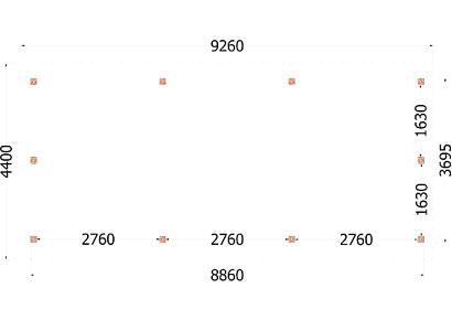 Kapschuur de Hoeve XL 926x440x375cm (bxdxh)