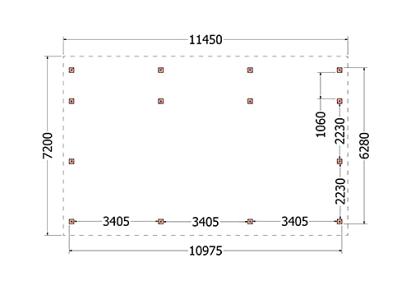 Kapschuur de Hofstee XXL 1145x720x500cm (bxdxh)